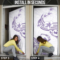 Aloha Hawaii Shaka Door Cover Hang Loose Purple Version - Polynesian Pride