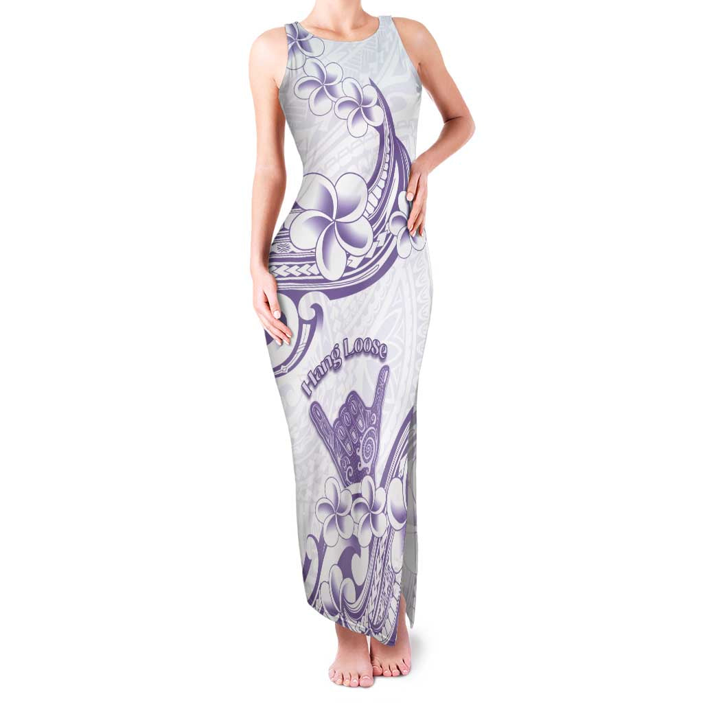 Aloha Hawaii Shaka Family Matching Tank Maxi Dress and Hawaiian Shirt Hang Loose Purple Version - Polynesian Pride