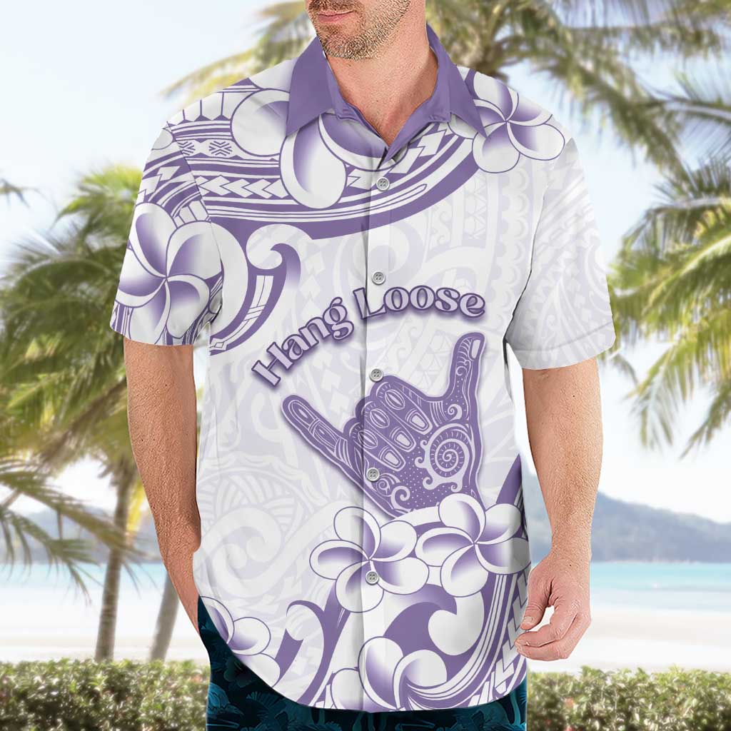 Aloha Hawaii Shaka Hawaiian Shirt Hang Loose Purple Version - Polynesian Pride