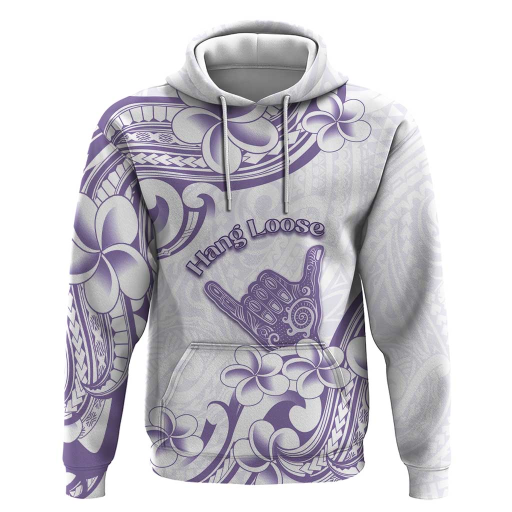 Aloha Hawaii Shaka Hoodie Hang Loose Purple Version - Polynesian Pride
