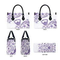 Aloha Hawaii Shaka Leather Bag Hang Loose Purple Version - Polynesian Pride