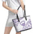 Aloha Hawaii Shaka Leather Tote Bag Hang Loose Purple Version - Polynesian Pride