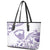 Aloha Hawaii Shaka Leather Tote Bag Hang Loose Purple Version - Polynesian Pride