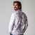 Aloha Hawaii Shaka Long Sleeve Polo Shirt Hang Loose Purple Version - Polynesian Pride