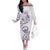 Aloha Hawaii Shaka Off The Shoulder Long Sleeve Dress Hang Loose Purple Version - Polynesian Pride