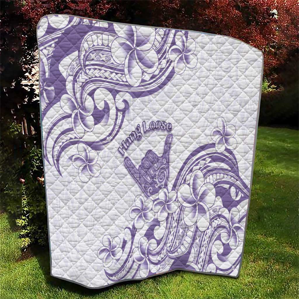 Aloha Hawaii Shaka Quilt Hang Loose Purple Version - Polynesian Pride