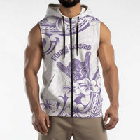 Aloha Hawaii Shaka Sleeveless Zip Hoodie Hang Loose Purple Version DT05 - Polynesian Pride