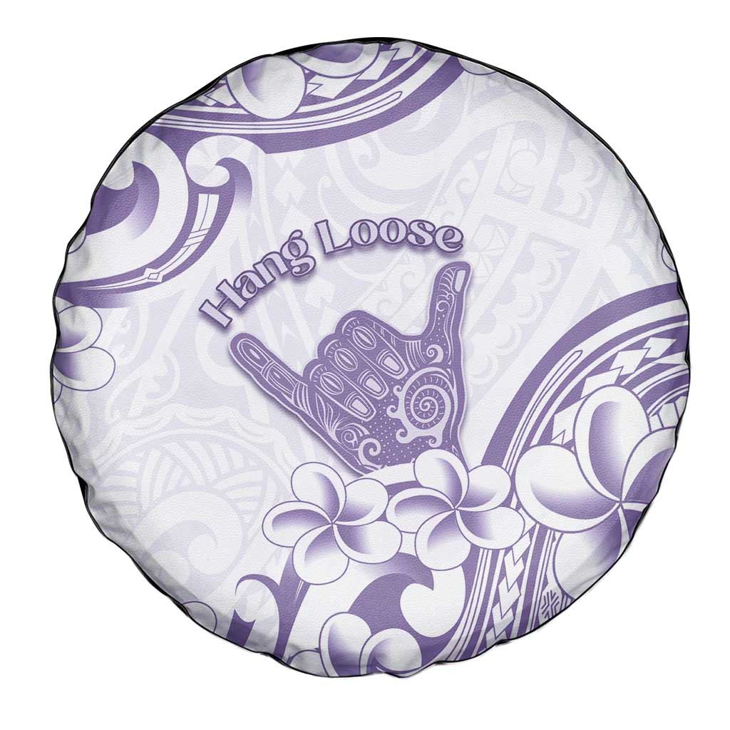 Aloha Hawaii Shaka Spare Tire Cover Hang Loose Purple Version - Polynesian Pride