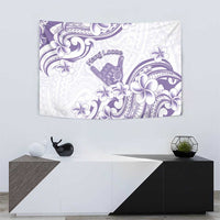 Aloha Hawaii Shaka Tapestry Hang Loose Purple Version - Polynesian Pride