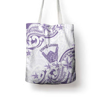 Aloha Hawaii Shaka Tote Bag Hang Loose Purple Version - Polynesian Pride