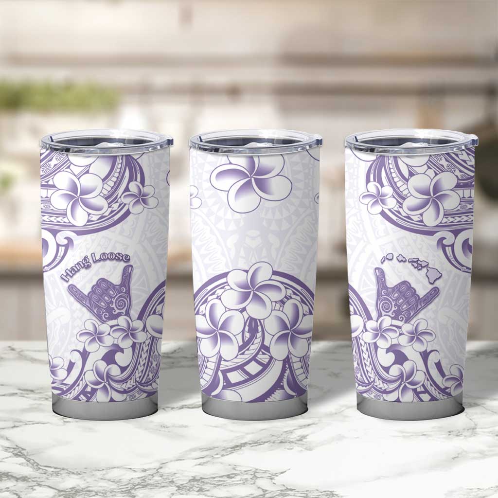 Aloha Hawaii Shaka Tumbler Cup Hang Loose Purple Version - Polynesian Pride