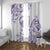 Aloha Hawaii Shaka Window Curtain Hang Loose Purple Version - Polynesian Pride