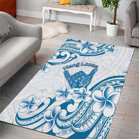 Aloha Hawaii Shaka Area Rug Hang Loose Blue Version - Polynesian Pride