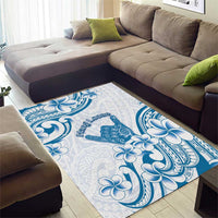 Aloha Hawaii Shaka Area Rug Hang Loose Blue Version - Polynesian Pride