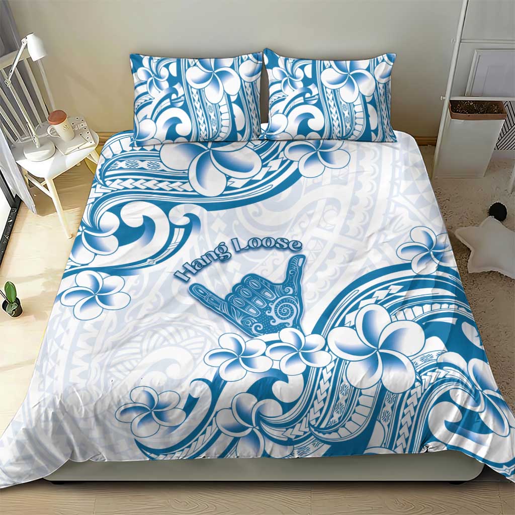 Aloha Hawaii Shaka Bedding Set Hang Loose Blue Version - Polynesian Pride