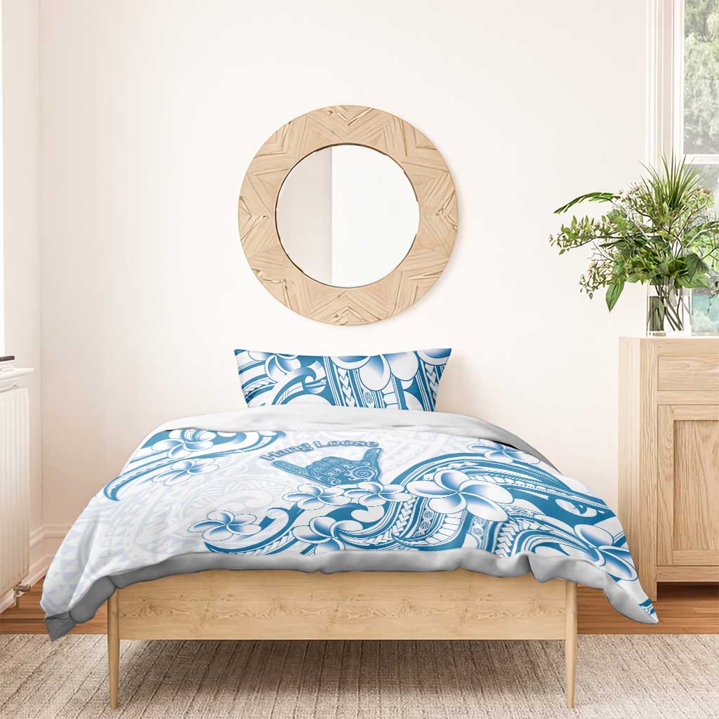 Aloha Hawaii Shaka Bedding Set Hang Loose Blue Version - Polynesian Pride
