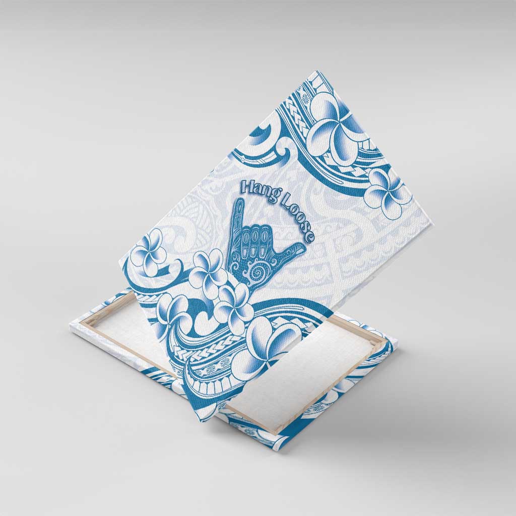 Aloha Hawaii Shaka Canvas Wall Art Hang Loose Blue Version - Polynesian Pride