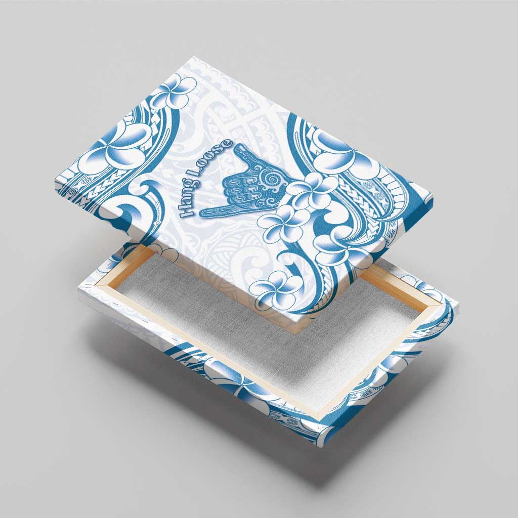 Aloha Hawaii Shaka Canvas Wall Art Hang Loose Blue Version - Polynesian Pride