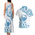 Aloha Hawaii Shaka Couples Matching Tank Maxi Dress and Hawaiian Shirt Hang Loose Blue Version - Polynesian Pride