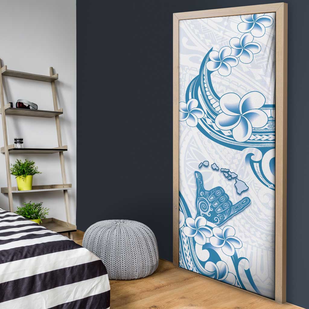 Aloha Hawaii Shaka Door Cover Hang Loose Blue Version - Polynesian Pride