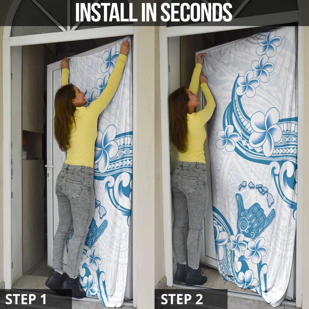 Aloha Hawaii Shaka Door Cover Hang Loose Blue Version - Polynesian Pride