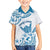 Aloha Hawaii Shaka Family Matching Long Sleeve Bodycon Dress and Hawaiian Shirt Hang Loose Blue Version - Polynesian Pride