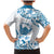 Aloha Hawaii Shaka Family Matching Mermaid Dress and Hawaiian Shirt Hang Loose Blue Version - Polynesian Pride
