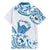 Aloha Hawaii Shaka Family Matching Mermaid Dress and Hawaiian Shirt Hang Loose Blue Version - Polynesian Pride