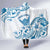 Aloha Hawaii Shaka Hooded Blanket Hang Loose Blue Version - Polynesian Pride
