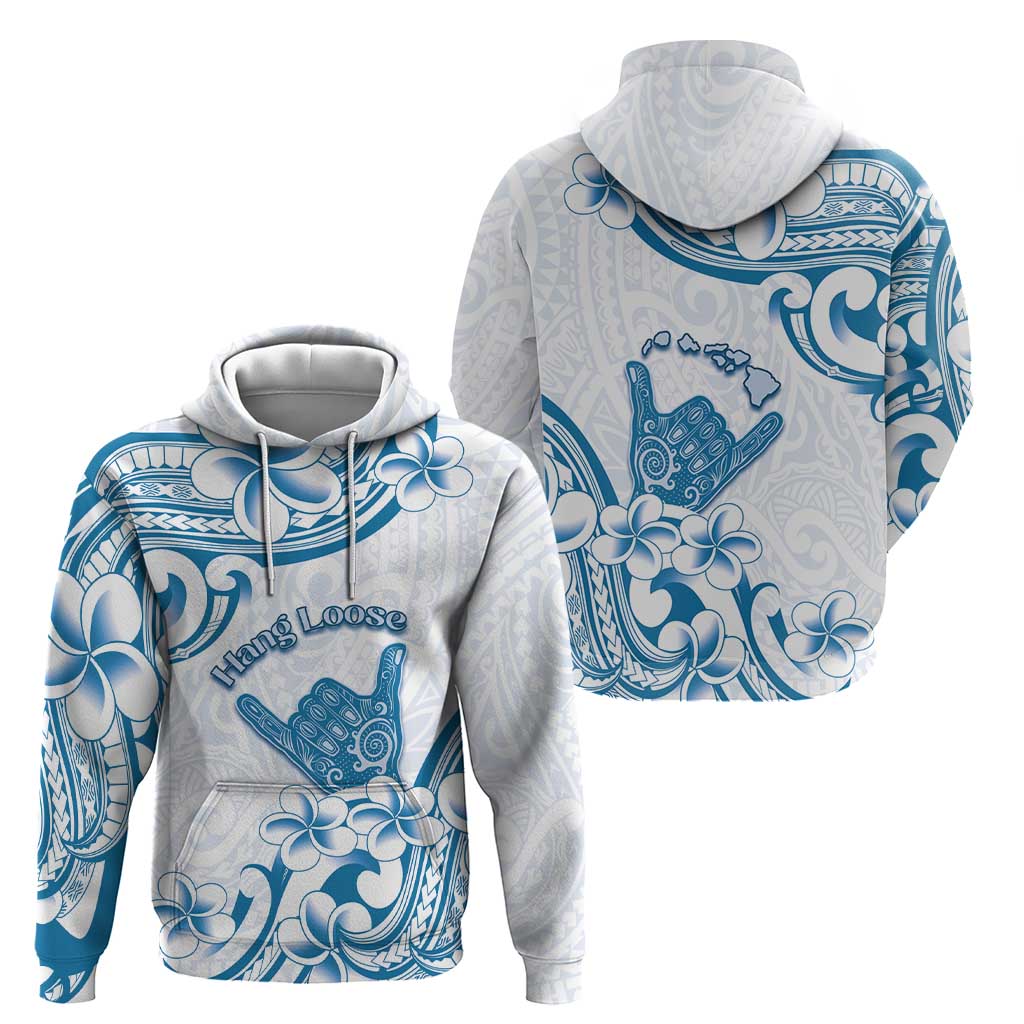 Aloha Hawaii Shaka Hoodie Hang Loose Blue Version - Polynesian Pride