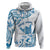 Aloha Hawaii Shaka Hoodie Hang Loose Blue Version - Polynesian Pride