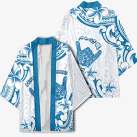 Aloha Hawaii Shaka Kimono Hang Loose Blue Version - Polynesian Pride