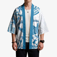 Aloha Hawaii Shaka Kimono Hang Loose Blue Version - Polynesian Pride
