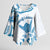 Aloha Hawaii Shaka Kimono Sleeve Blouse Hang Loose Blue Version - Polynesian Pride