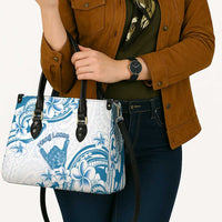 Aloha Hawaii Shaka Leather Bag Hang Loose Blue Version - Polynesian Pride