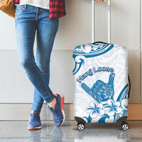 Aloha Hawaii Shaka Luggage Cover Hang Loose Blue Version - Polynesian Pride