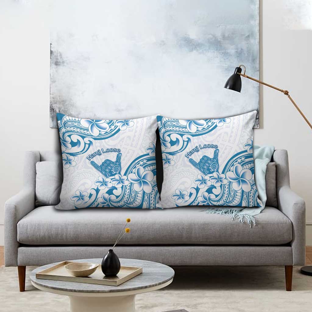 Aloha Hawaii Shaka Pillow Cover Hang Loose Blue Version - Polynesian Pride