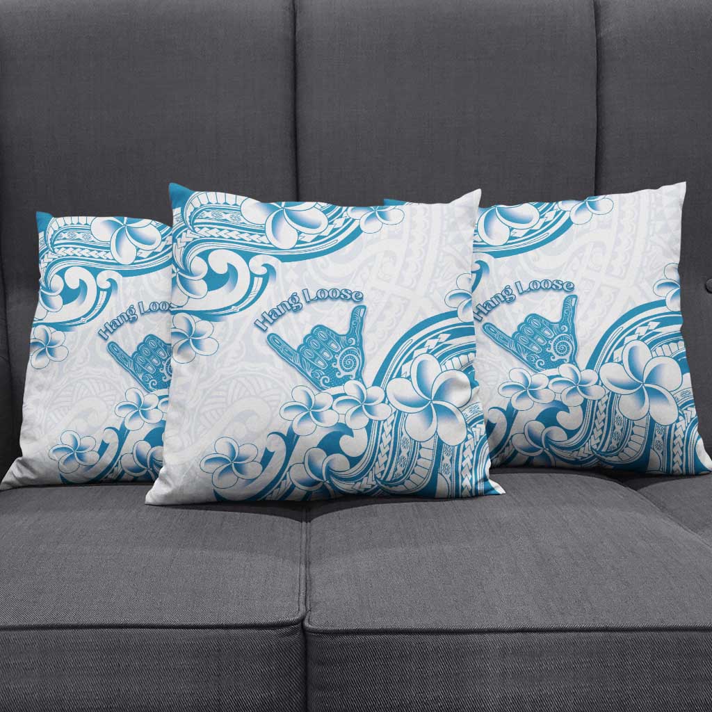 Aloha Hawaii Shaka Pillow Cover Hang Loose Blue Version - Polynesian Pride