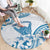 Aloha Hawaii Shaka Round Carpet Hang Loose Blue Version - Polynesian Pride