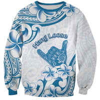 Aloha Hawaii Shaka Sweatshirt Hang Loose Blue Version - Polynesian Pride