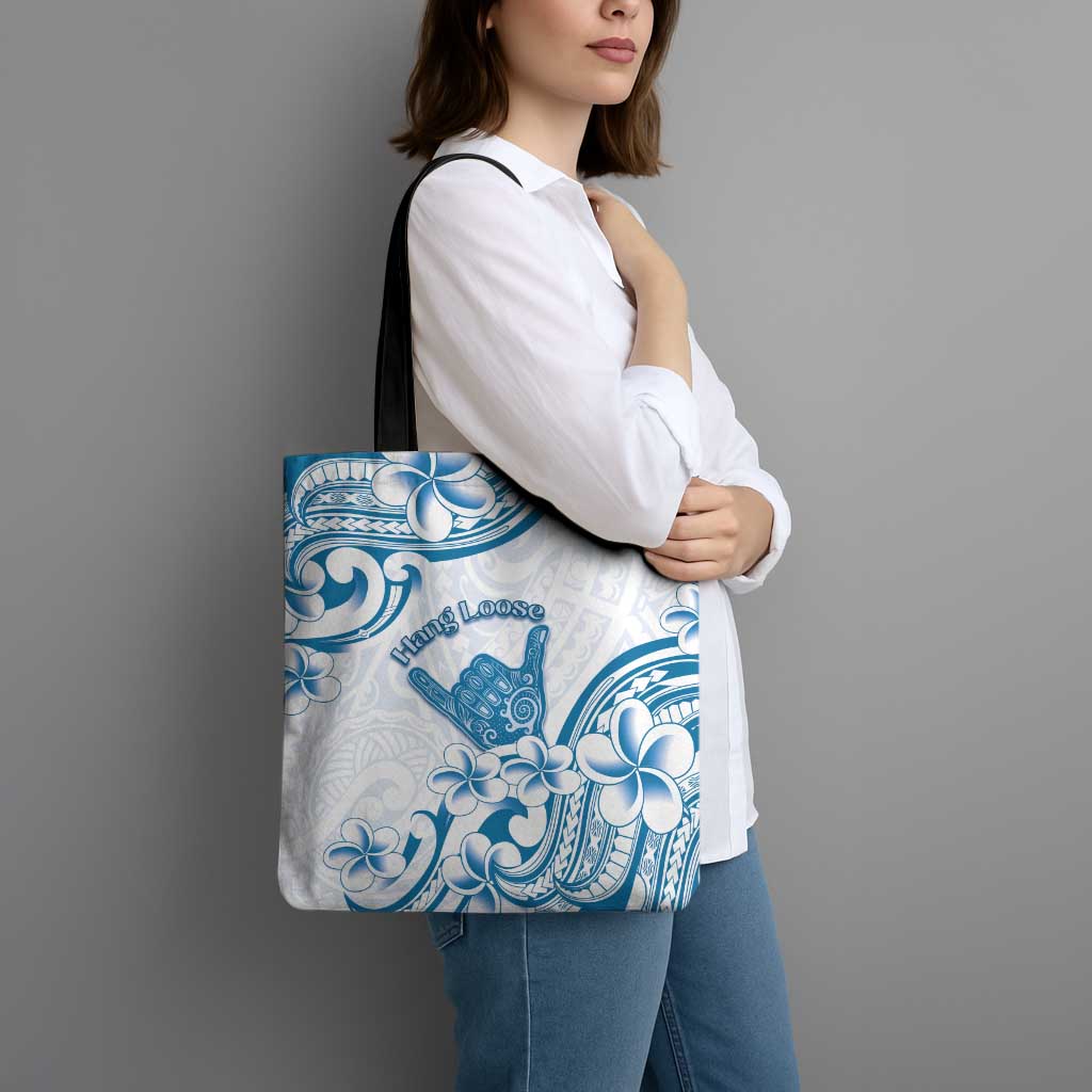 Aloha Hawaii Shaka Tote Bag Hang Loose Blue Version - Polynesian Pride