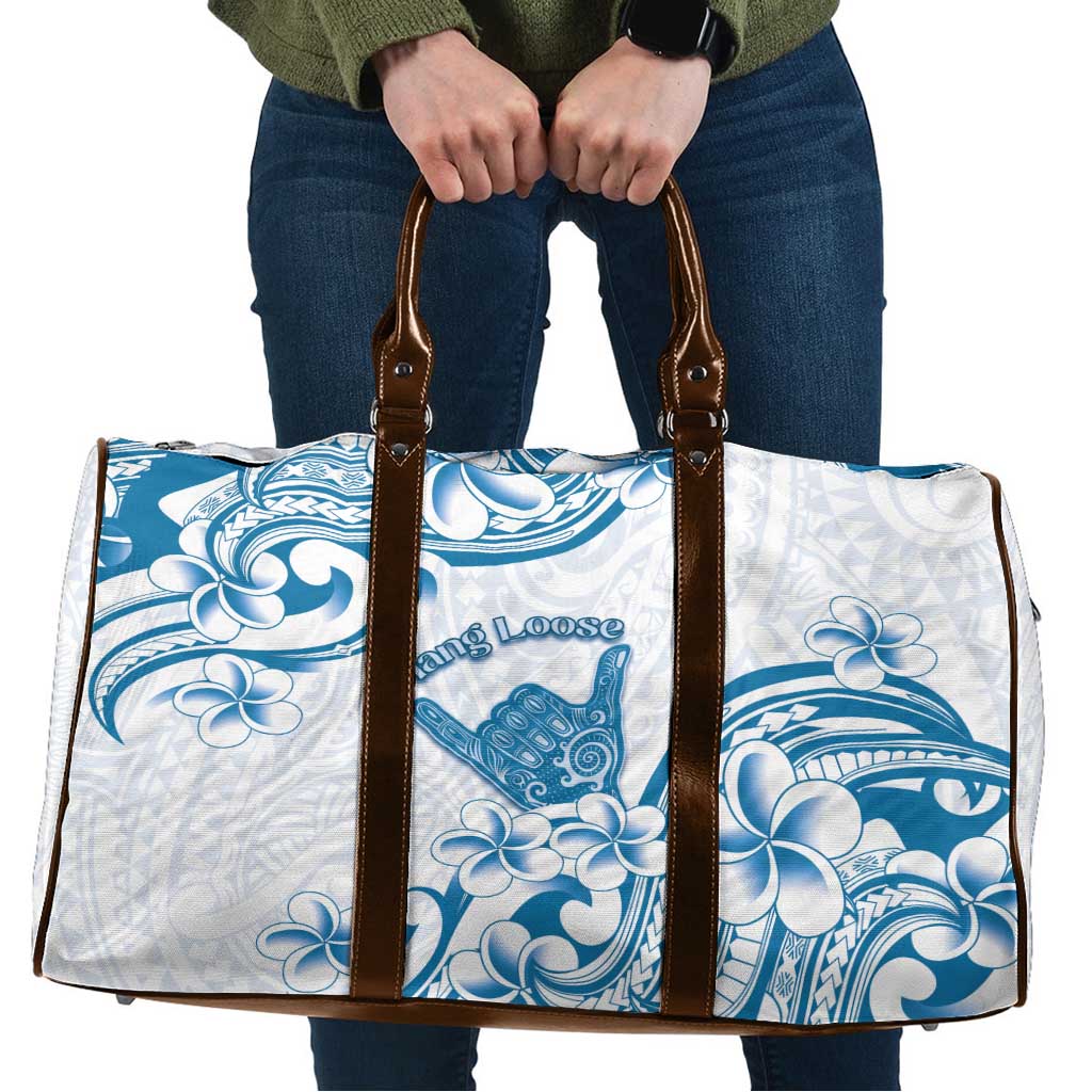 Aloha Hawaii Shaka Travel Bag Hang Loose Blue Version DT05 Blue - Polynesian Pride