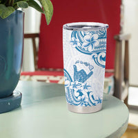 Aloha Hawaii Shaka Tumbler Cup Hang Loose Blue Version - Polynesian Pride