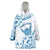Aloha Hawaii Shaka Wearable Blanket Hoodie Hang Loose Blue Version - Polynesian Pride