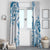 Aloha Hawaii Shaka Window Curtain Hang Loose Blue Version - Polynesian Pride