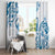 Aloha Hawaii Shaka Window Curtain Hang Loose Blue Version - Polynesian Pride