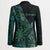 Personalised New Zealand Dart Blazer Maori Fern With Paua Shell - Polynesian Pride