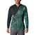Personalised New Zealand Dart Button Sweatshirt Maori Fern With Paua Shell - Polynesian Pride