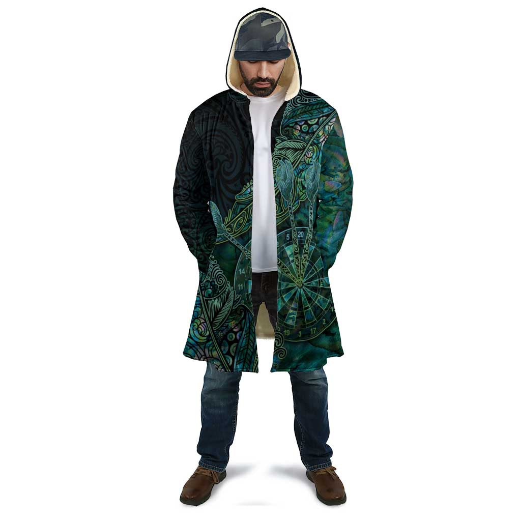 Personalised New Zealand Dart Cloak Maori Fern With Paua Shell - Polynesian Pride