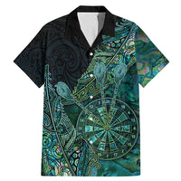 Personalised New Zealand Dart Family Matching Mermaid Dress and Hawaiian Shirt Maori Fern With Paua Shell - Polynesian Pride